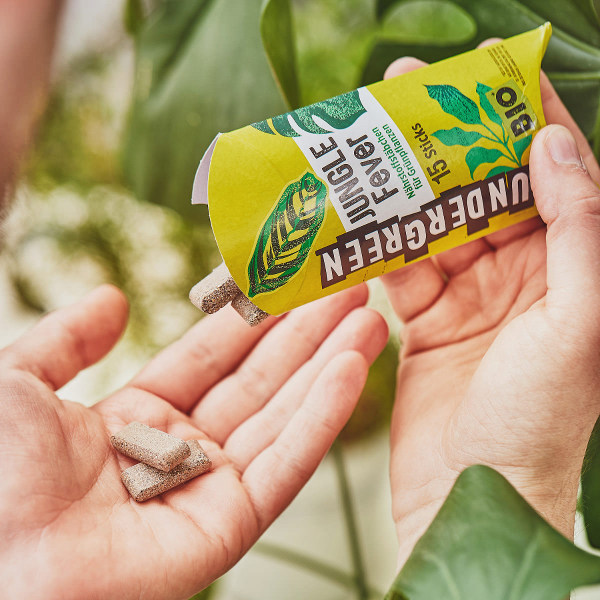 Concime In Bastoncini Undergreen JUNGLE Fever - Per Piante Verdi E Bonsai, 15 Pezzi
